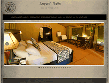 Tablet Screenshot of leopardtrails.com